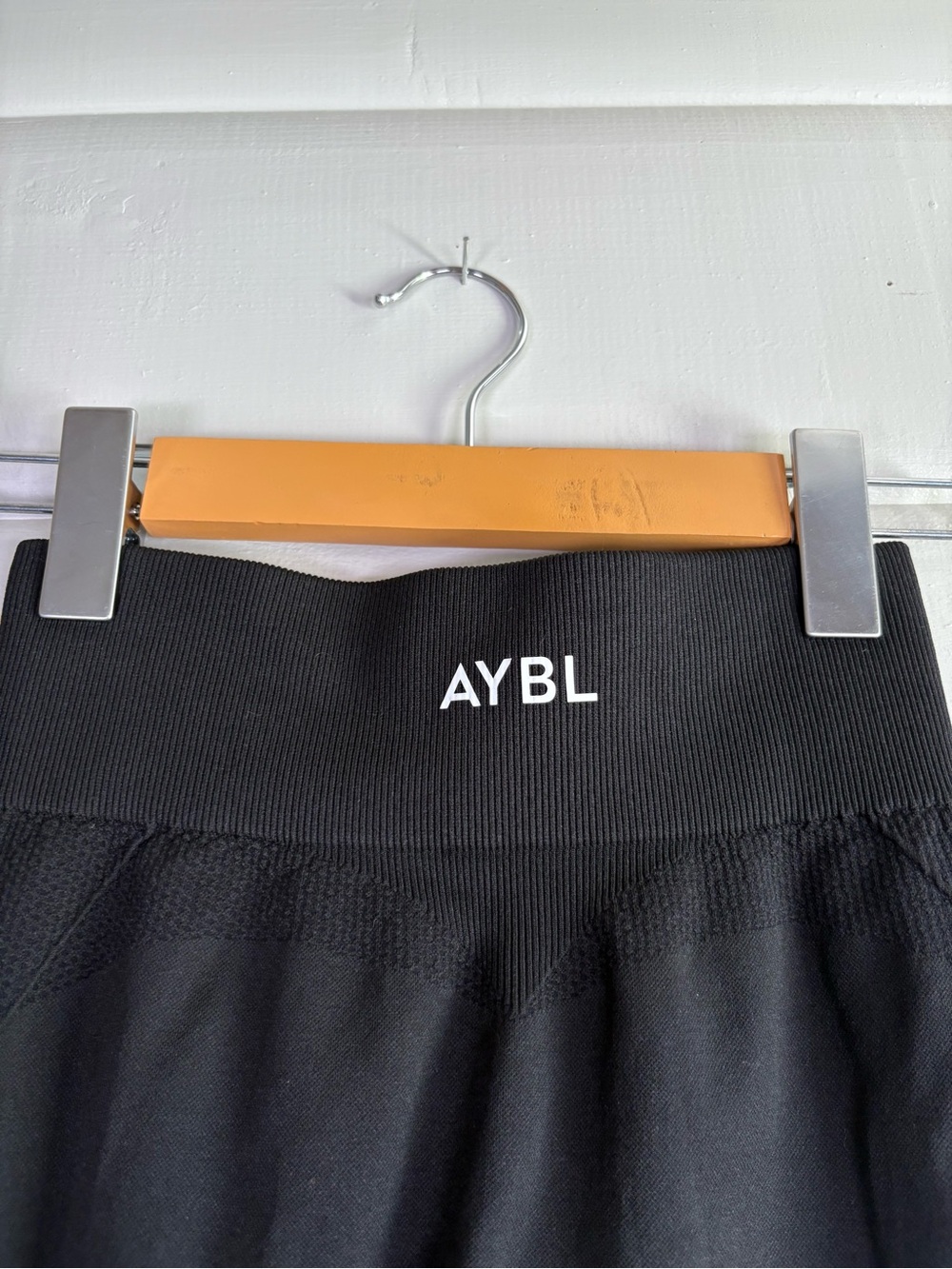 AYBL Seamless High Rise Compression Leggings XS Black 7/8